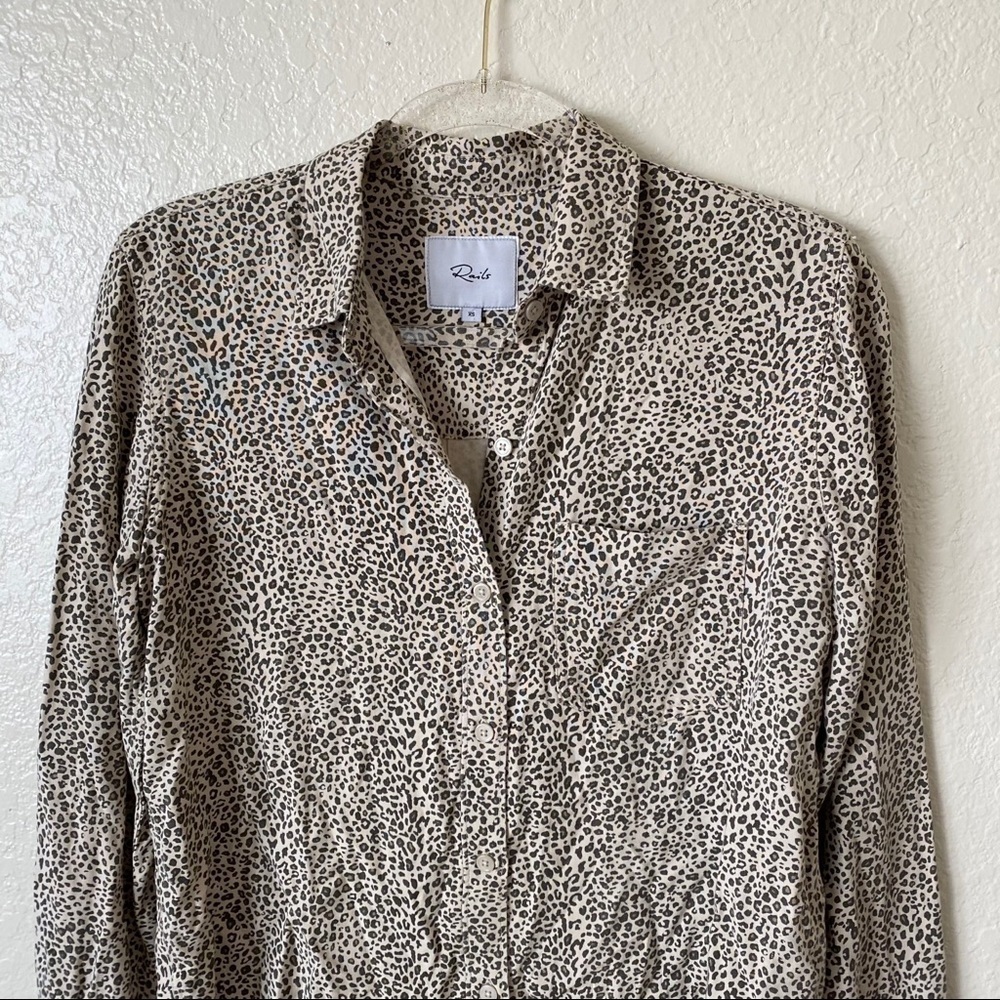 Rails indigo raw jungle button down shirt size xs - Picture 5 of 12